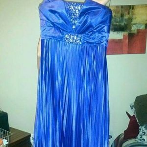Purple long dress couldn't fit it on whole picture