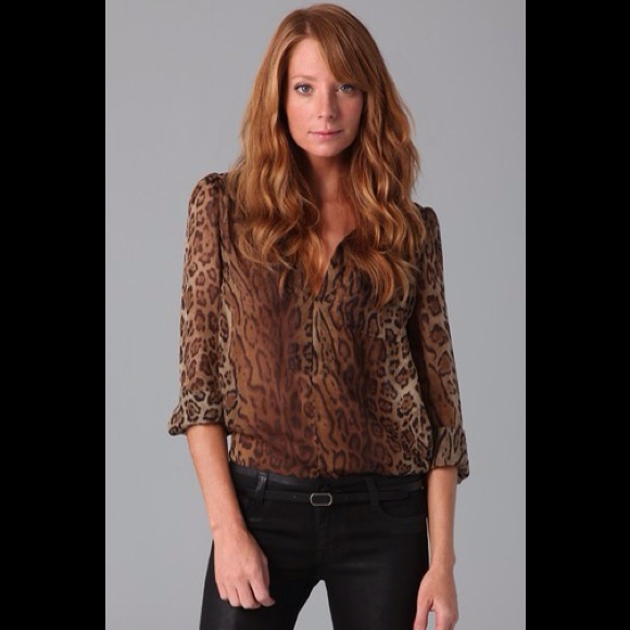 Haute Hippie Tops - Haute hippie leopard blouse, top. NWT , medium