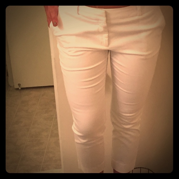 Business casual white pants.
