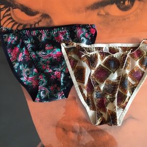 90s Vintage high rise panties pair