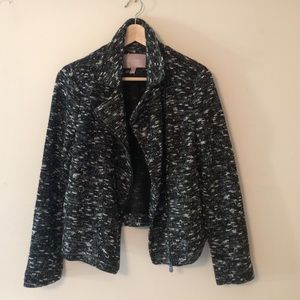 Banana republic black-and-white tweed jacket 6