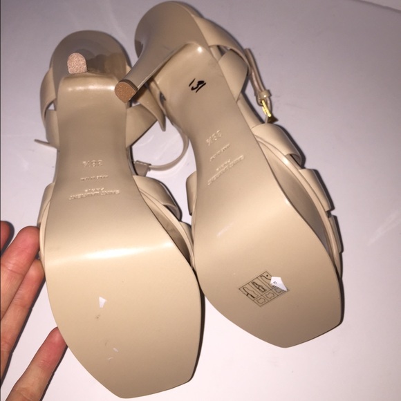 YSL saint Laurent tribute sandal heel sz 38.5 - Picture 2 of 4