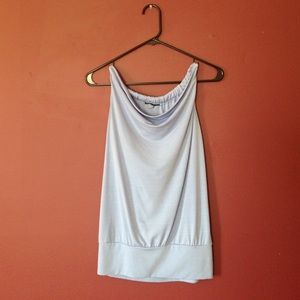 Light blue sleeveless top