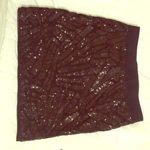 Bcbg sequin skirt black Small