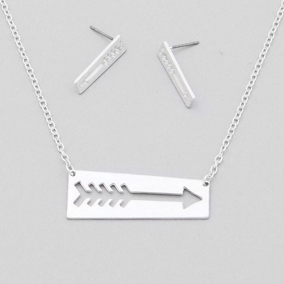 Jewelry - Arrow Necklace & Earrings