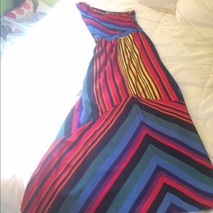 Lightweight bright colored maxi dress