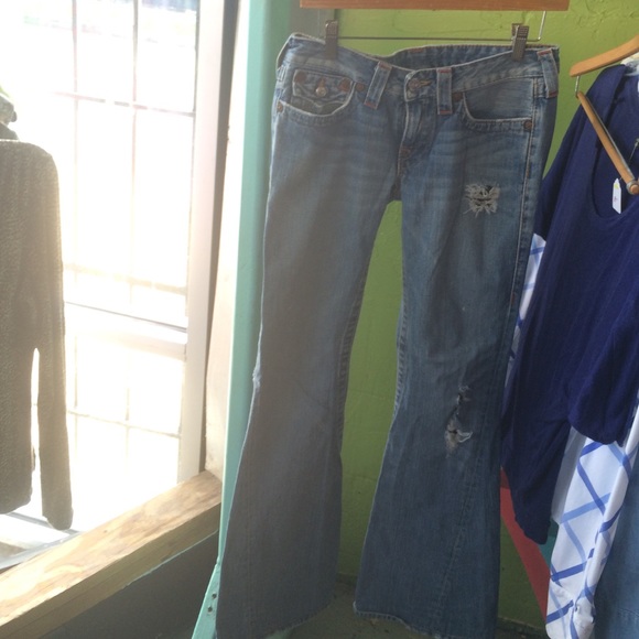 True Religion Flare Jeans Size 28 - Picture 2 of 2