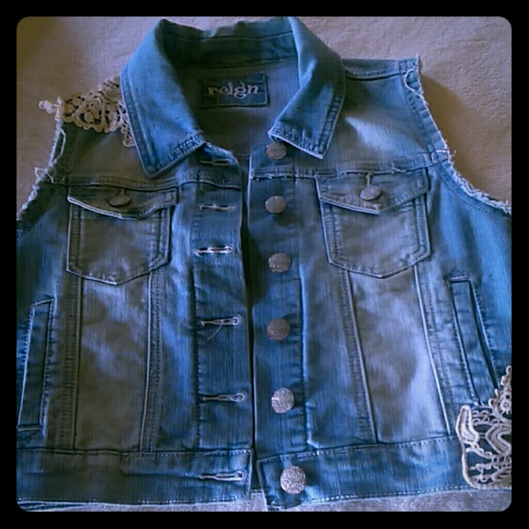Jean jacket vest