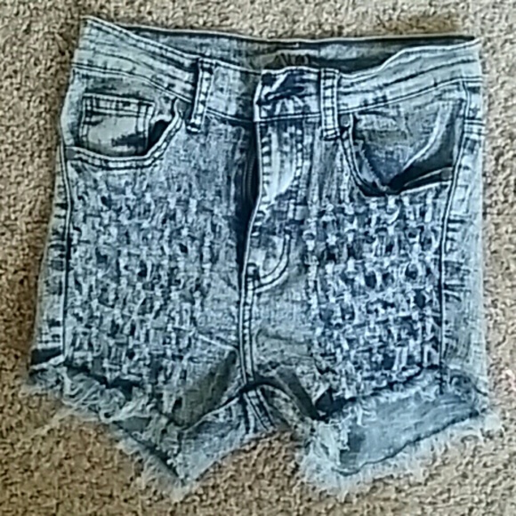 Denim High Waist Shorts