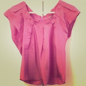 Hot Pink Silk Top, 7 for all Mankind