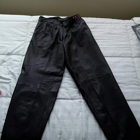 Vintage 80's Gianni Versace original leather pants - Picture 2 of 4