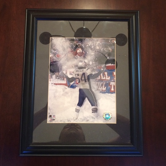 Framed New England Patriots Photo.