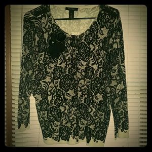 White House Black Market Snap Front Cardigan