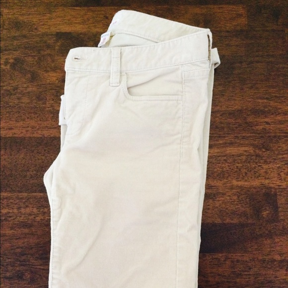Cream J.Crew corduroys, perfect condition!