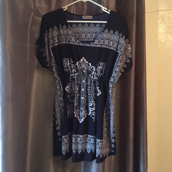 Maternity Blue & White Blouse