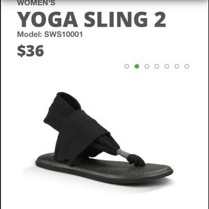 ISO SANUK BLACK YOGA SLING SANDALS💁🏻🌾🌵