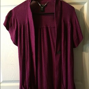 Purple short sleeved Lucky Brand sweater