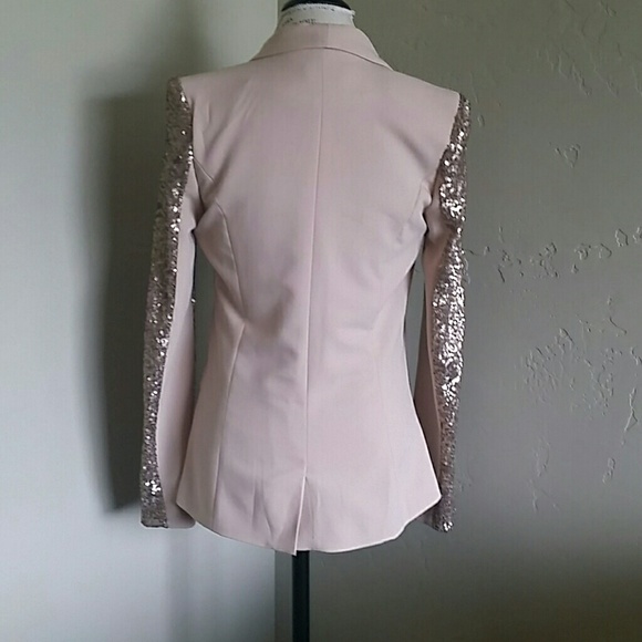 Gypsy Junkies blush sequin blazer - Picture 4 of 4