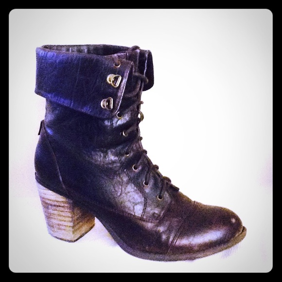 Leather boots