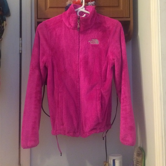 Pink Fuzzy North Face