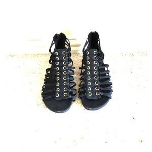 Steve Madden Strap Zip-Up Sandals