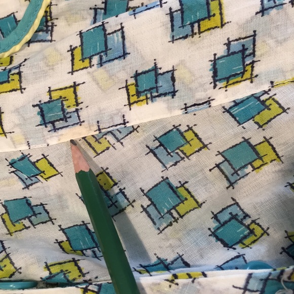 Vintage Novelty Print Cotton Day Dress - Picture 4 of 4