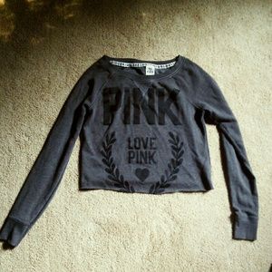 VS PINK gray pullover
