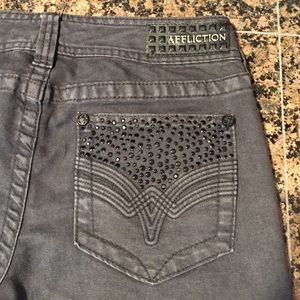 Affliction black denim jeans