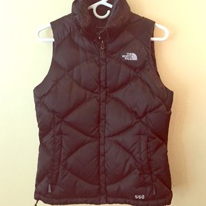 Black north face vest