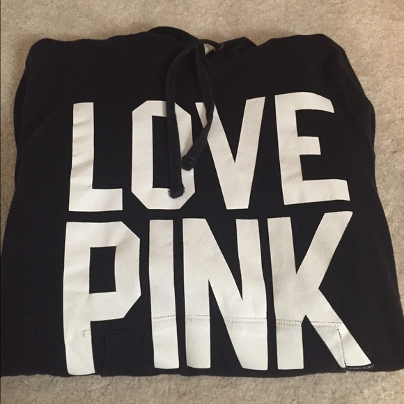 Vs pink black hoodie