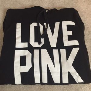 Vs pink black hoodie