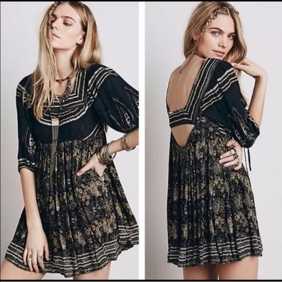 ❗️ SOLD ❗️ Free People  Bohemian Open Back Dress