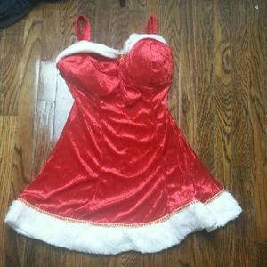 Costume ms clause dress