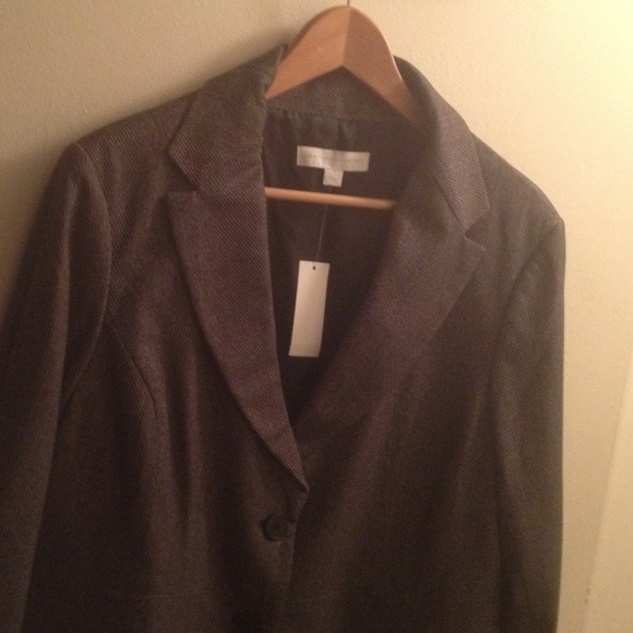 NY&CO Black and Grey Tweed Blazer - Picture 2 of 4