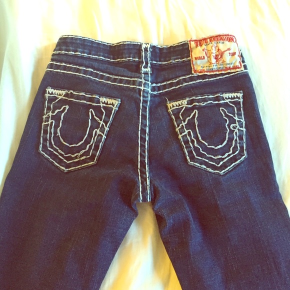 true religion dark was strait leg jeans