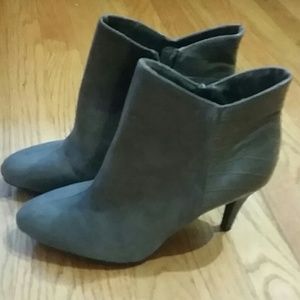 Gray booties