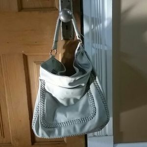 Vegan leather hobo bag