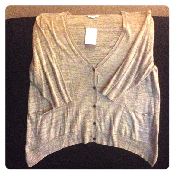 Brand new J.Jill sharkbite cardigan