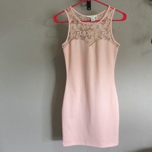 Bodycon light pink dress from FOREVER21