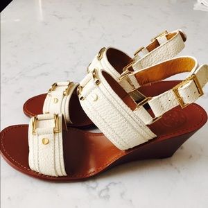 Tory Burch sling back wedge sandal-NEW!