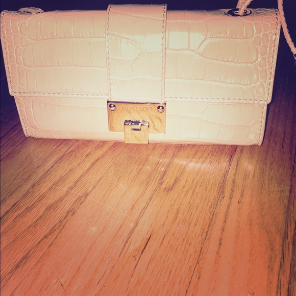 Jimmy Choo tan leather bag