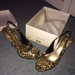 Nine West cheetah pumps