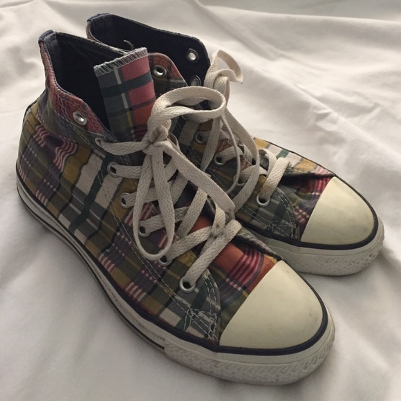 Plaid chuck Taylor's