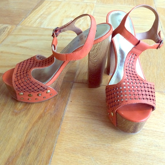 Orange Bakers Platform Sandals
