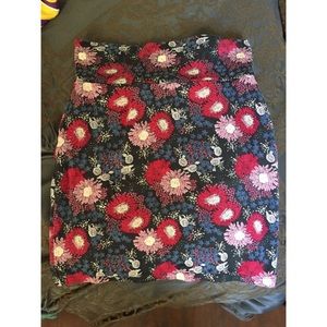 Flower printed skirt