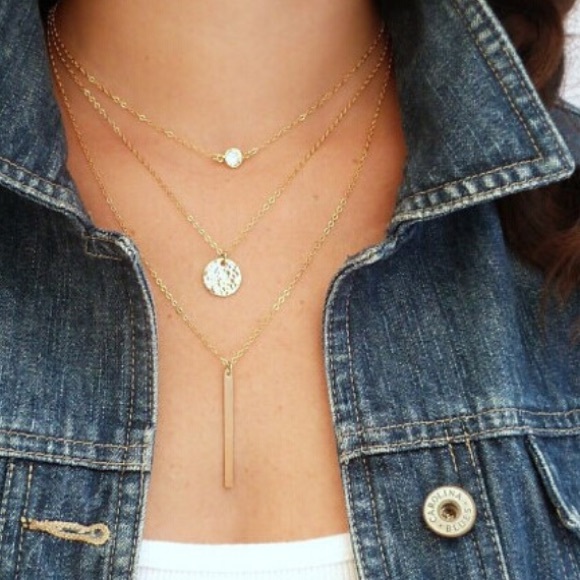 Jewelry - ‼️ Last one ‼️ - Crystal 3 Layer trendy Necklace