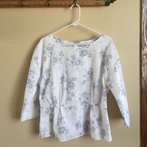 Gap Peplum Blouse Sz M