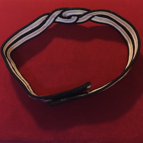 Gold black and white Waist belt