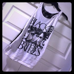 Black veil brides band fashion top
