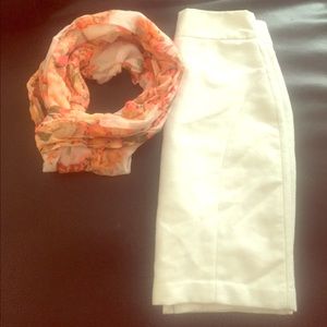 Banana Republic Cream Pencil Skirt